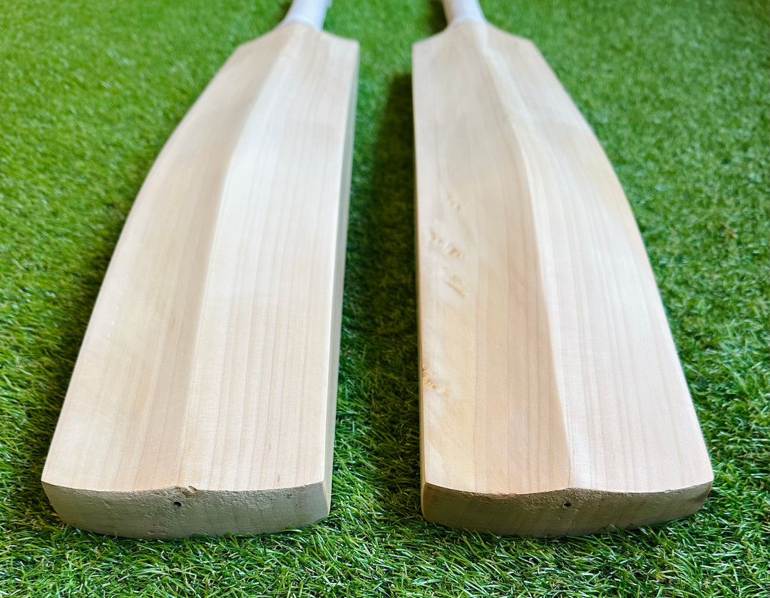 Plain Grade 1+ English Willow Cricket Bat | Full Spine Profile