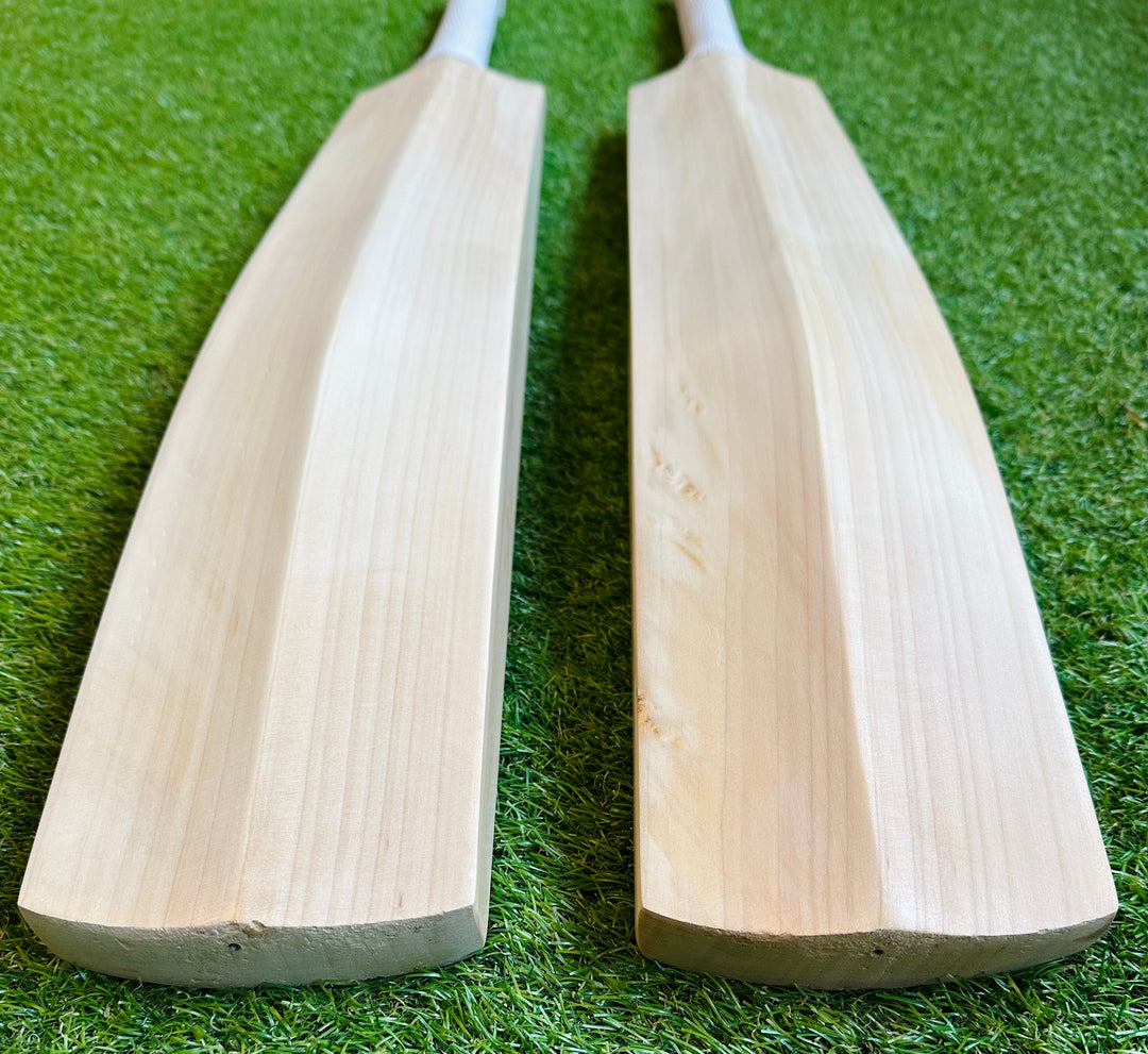 Plain Grade 1+ English Willow Cricket Bat | Full Spine Profile