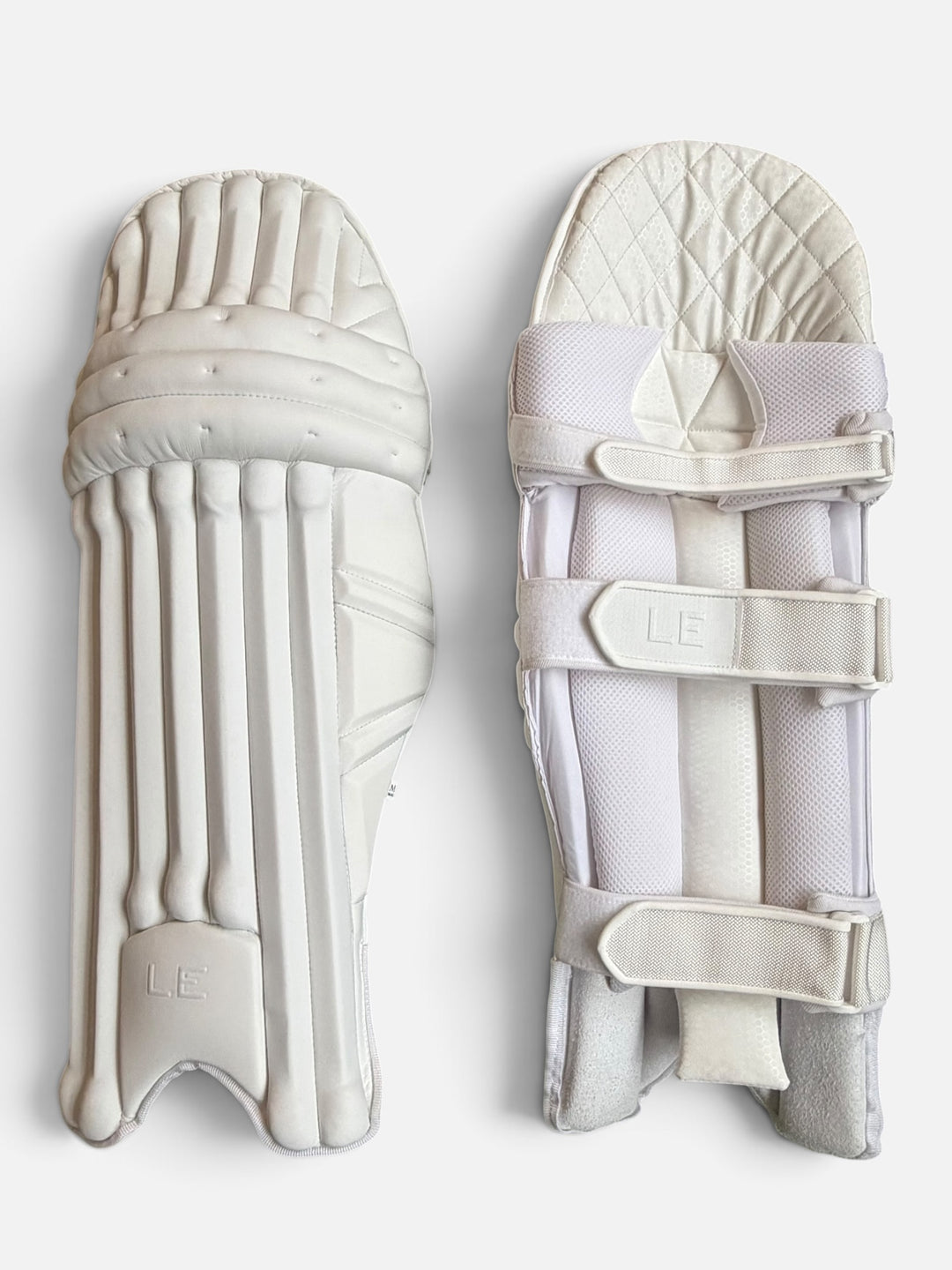 Plain LE White Batting Cricket Pads
