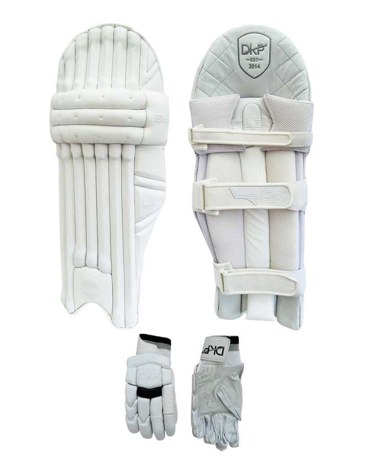 DKP Limited Edition Cricket Batting Pads and Gloves Bundle