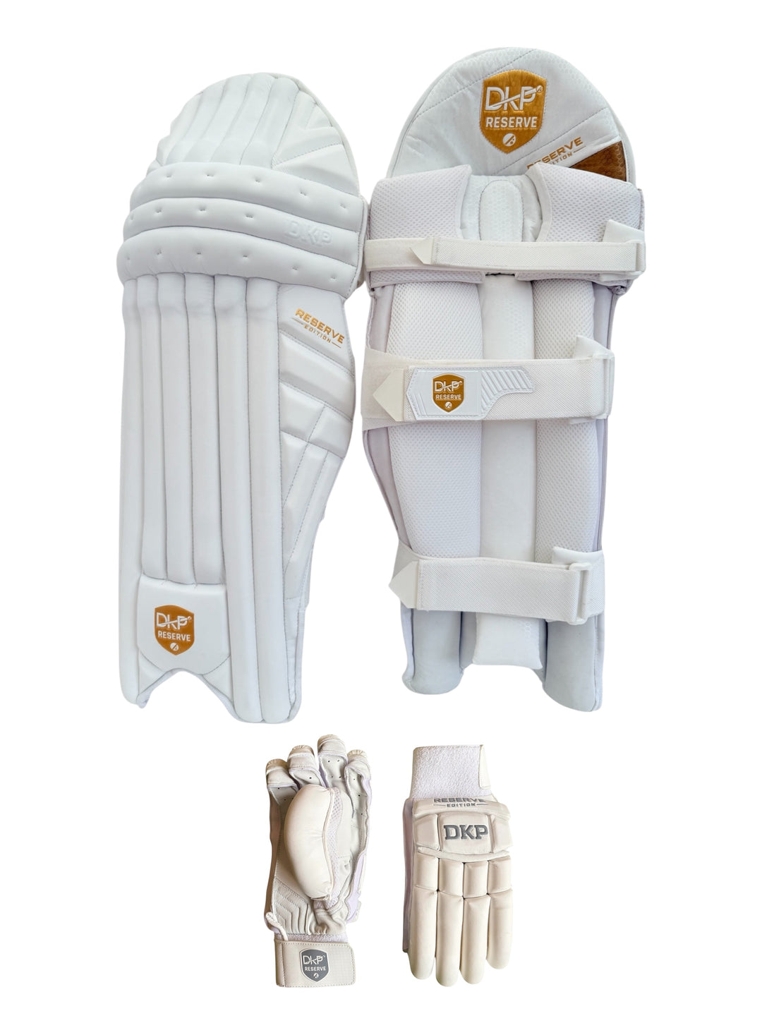 DKP Reserve Edition Cricket Batting Pads and Gloves Bundle