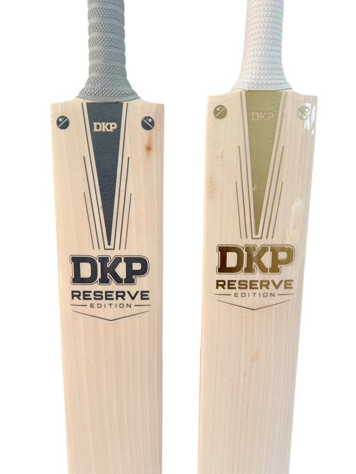 DKP Reserve Edition Cricket Bat | Royal Gold & Metallic Grey