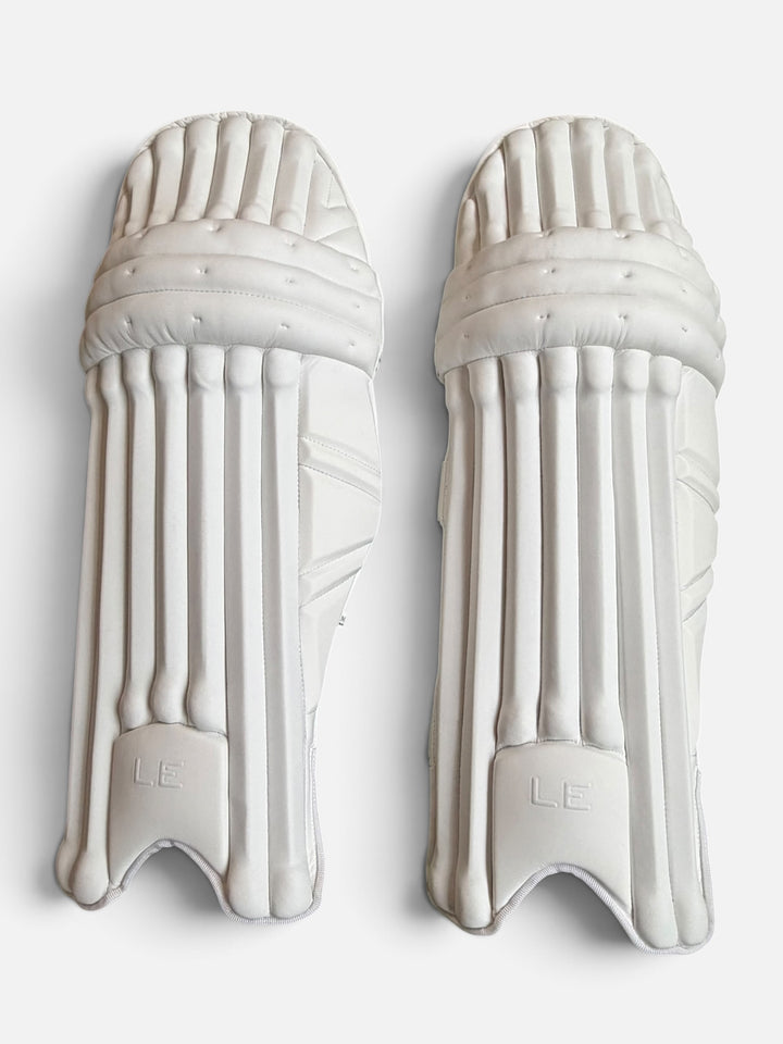 Plain LE White Batting Cricket Pads