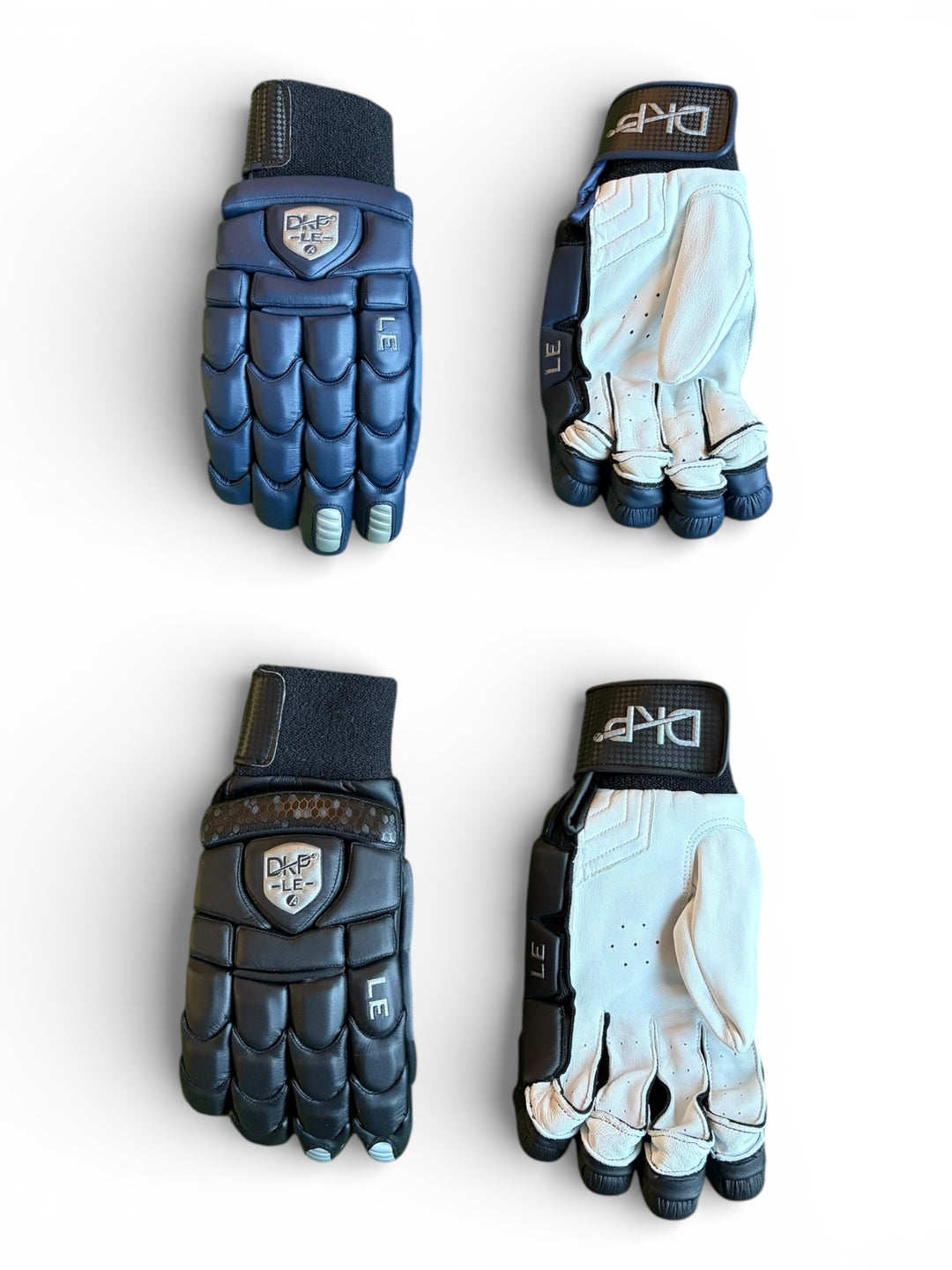 DKP Limited Edition Black and Navy Cricket Batting Gloves | New Model