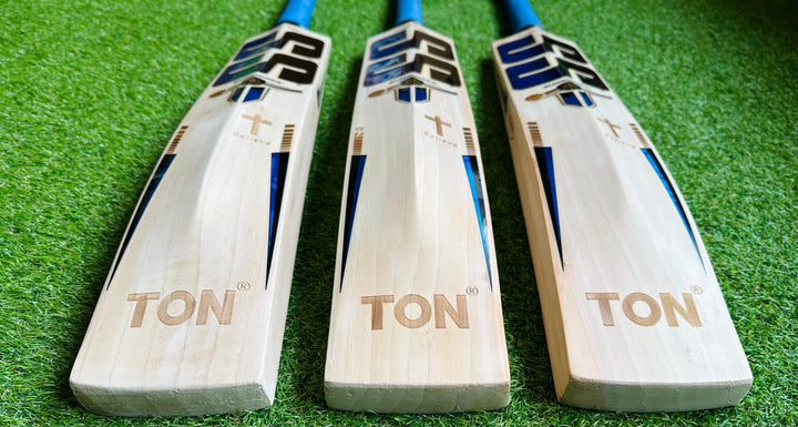 SS TON Players 2000 Blue Edition Cricket Bat | 40mm Edges