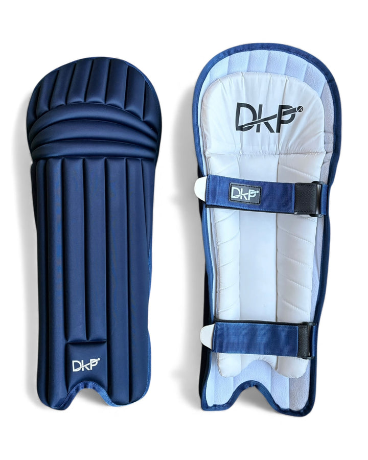 DKP Pro Navy Moulded Two Strap Cricket Batting Pads