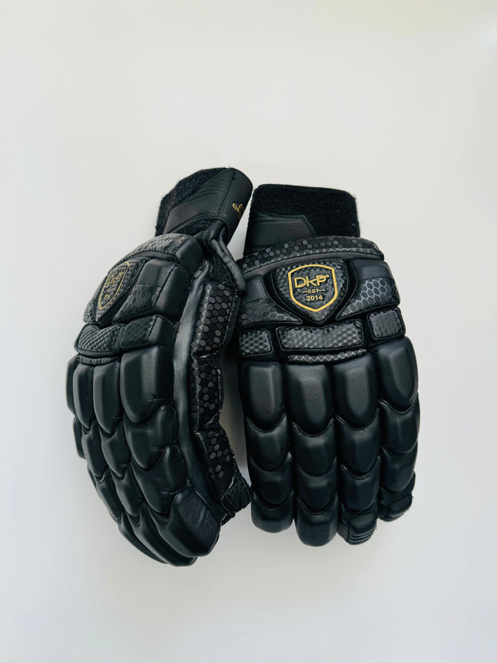 DKP Limited Edition Black and Navy Cricket Batting Gloves