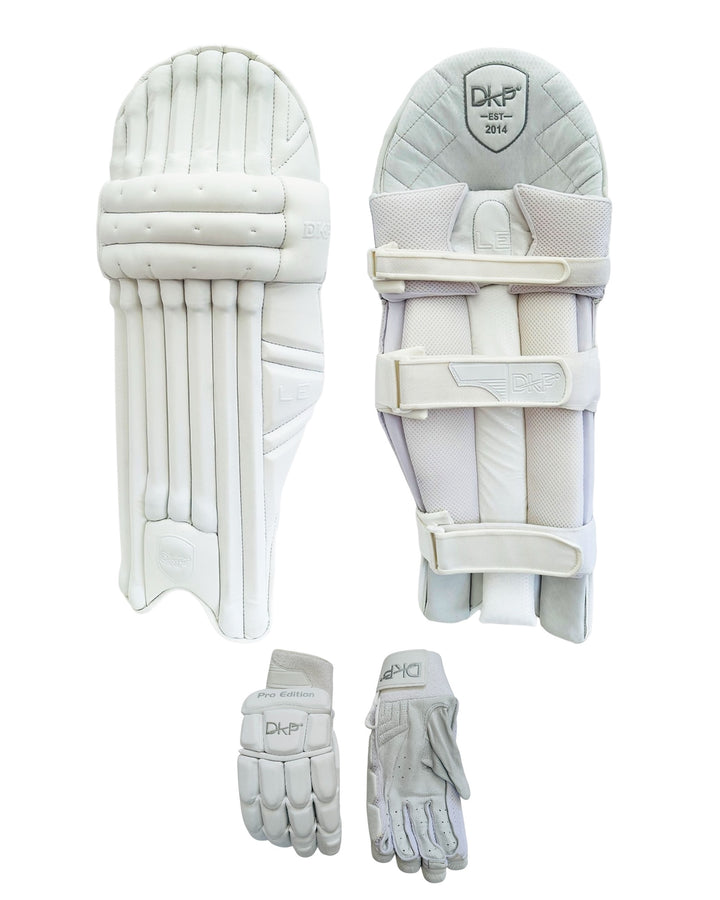 DKP Limited Edition Cricket Batting Pads and Gloves Bundle