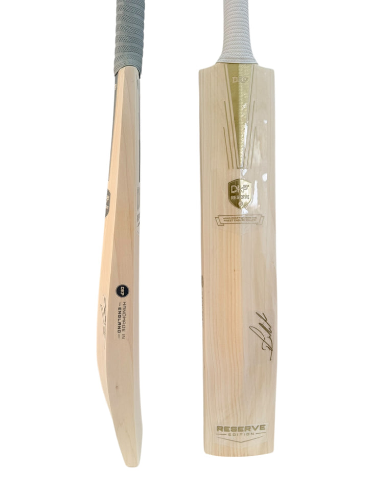 DKP Reserve Edition Cricket Bat | Royal Gold & Metallic Grey