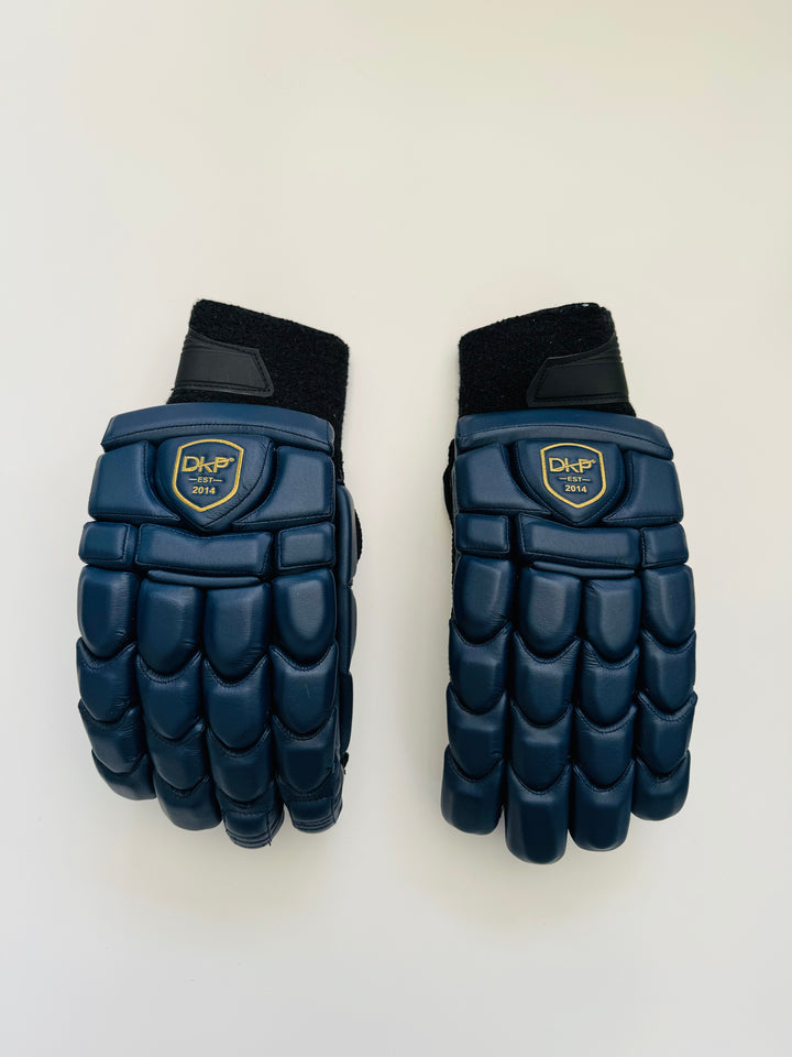 DKP Limited Edition Black and Navy Cricket Batting Gloves