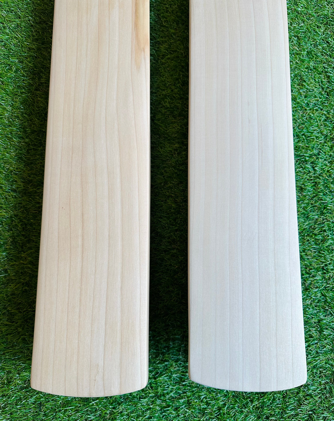 Plain Grade 1+ English Willow Cricket Bat | Long Handle