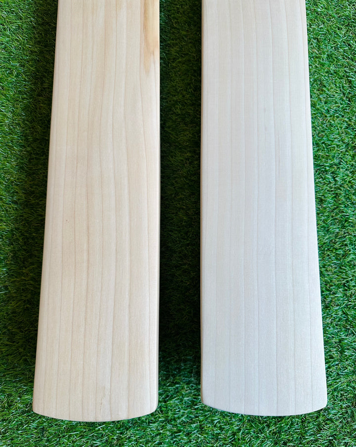 Plain Grade 1+ English Willow Cricket Bat | Long Handle