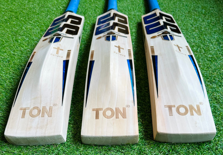 SS TON Players 2000 Blue Edition Cricket Bat | 40mm Edges