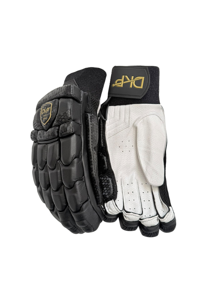 DKP Limited Edition Black and Navy Cricket Batting Gloves