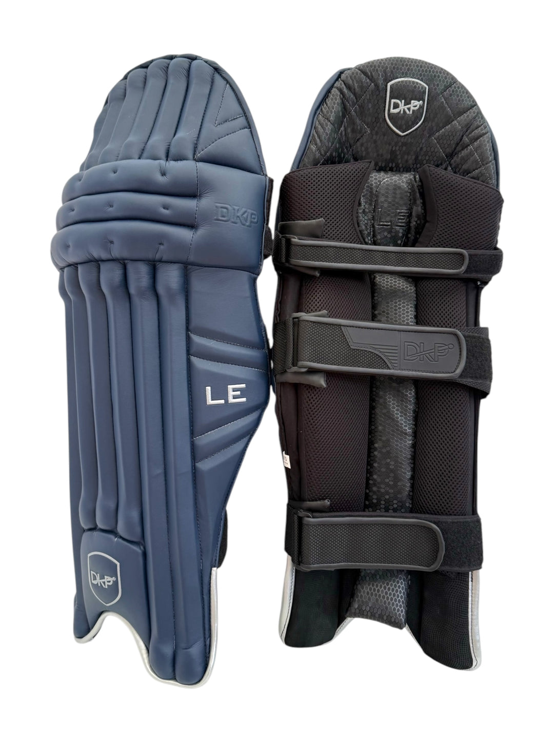 DKP Players Navy Cricket Batting Pads and Gloves Bundle