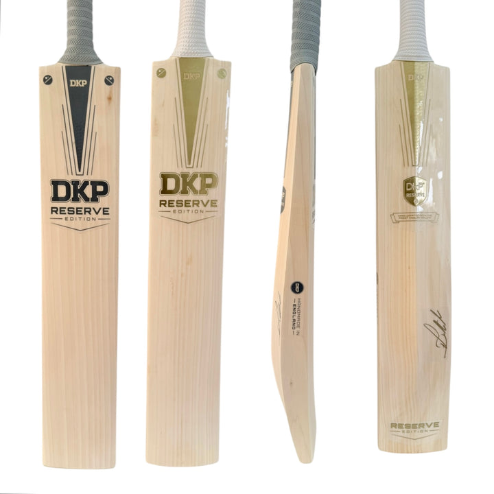 DKP Reserve Edition Cricket Bat | Royal Gold & Metallic Grey