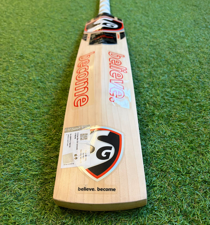 SG Savage Xtreme Pro Cricket Bat | 40mm Edges | Full Profile