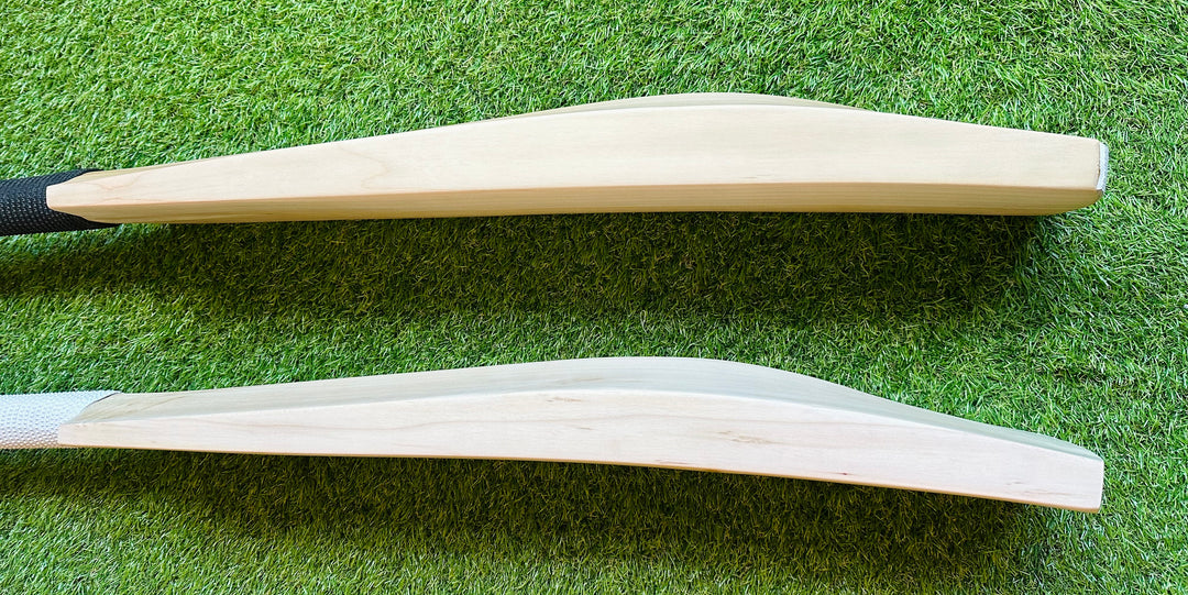 Plain Grade 1 English Willow Cricket Bat | Long Blade | Pro Shape