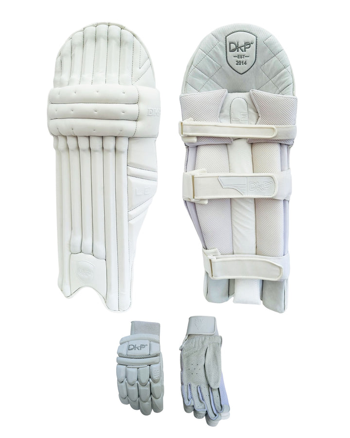 DKP Limited Edition Cricket Batting Pads and Gloves Bundle