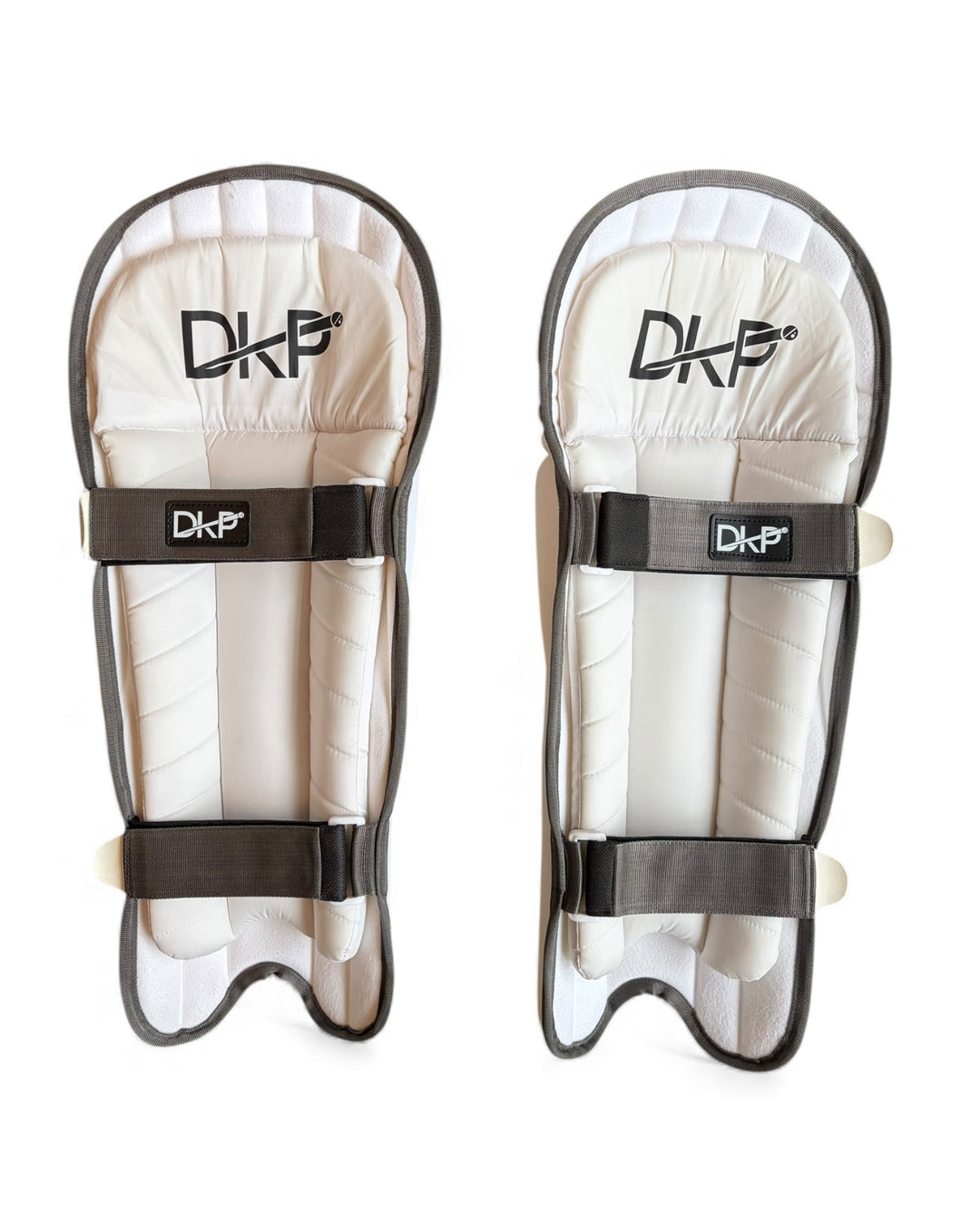 DKP Pro White Moulded Two Strap Cricket Batting Pads