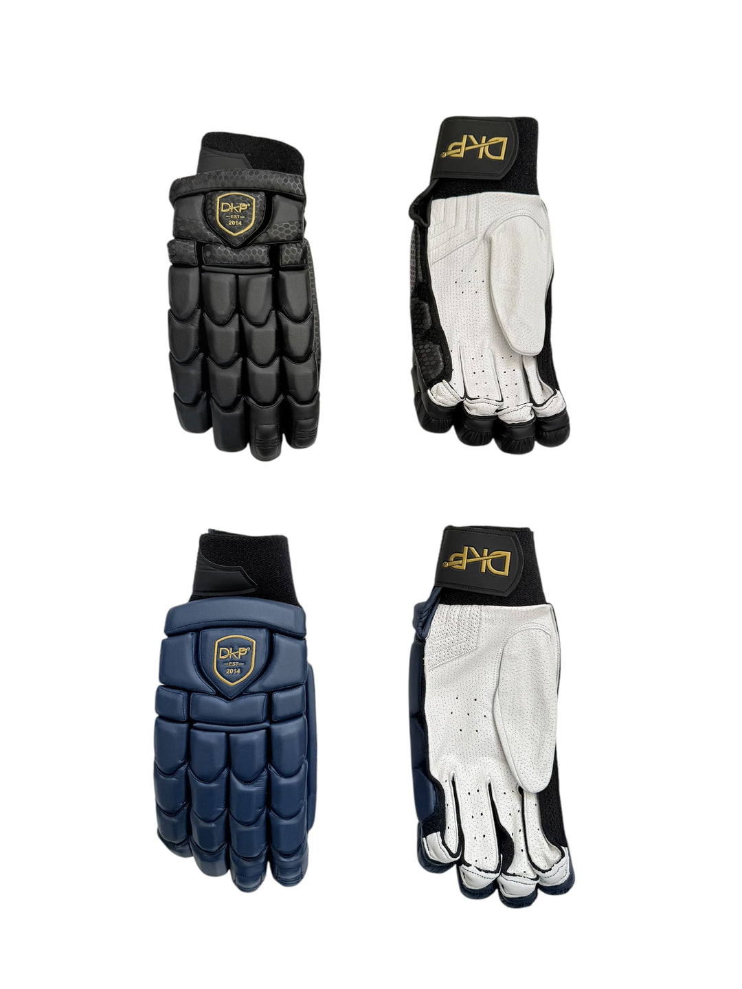 DKP Limited Edition Black and Navy Cricket Batting Gloves