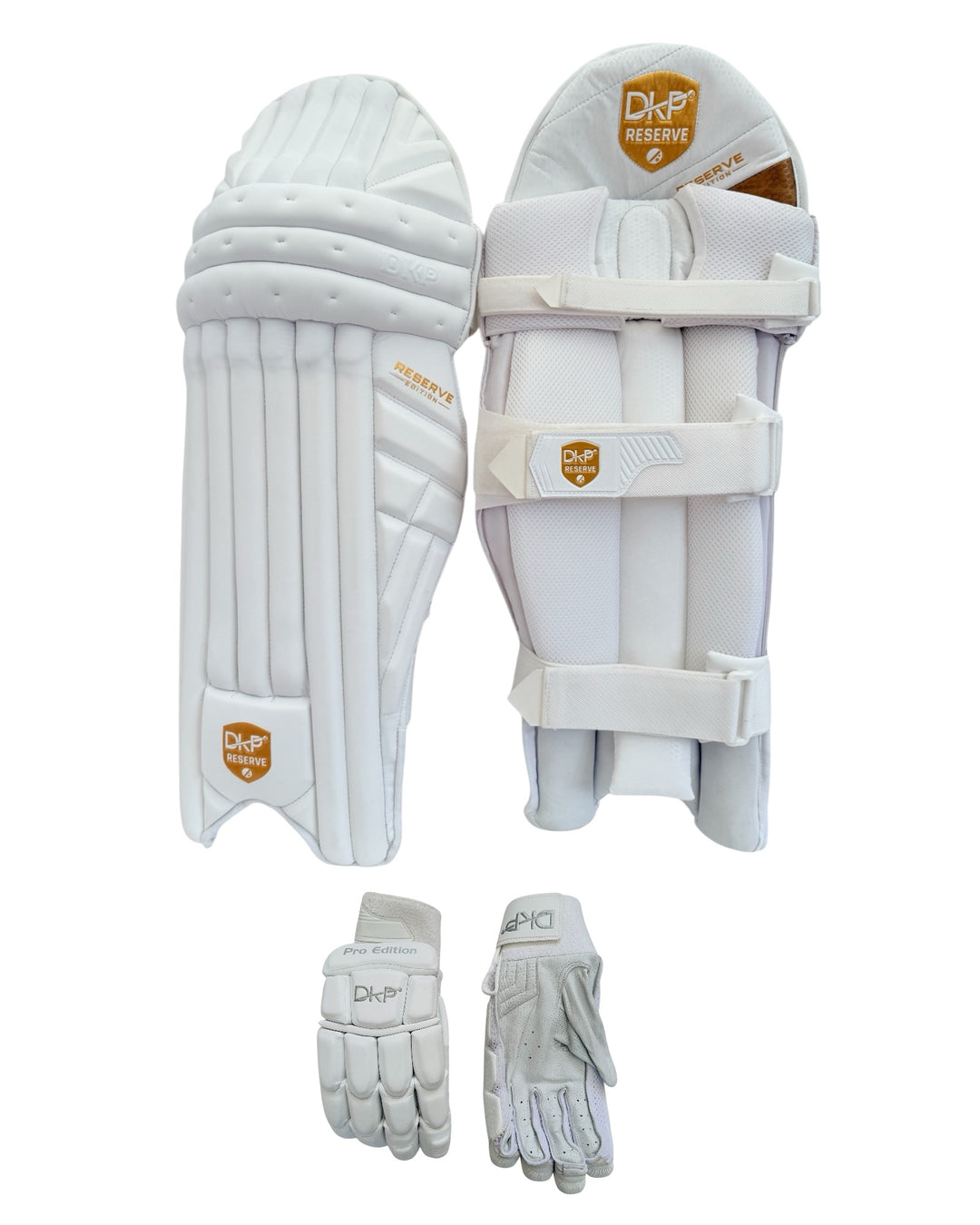 DKP Reserve Edition Cricket Batting Pads and Gloves Bundle