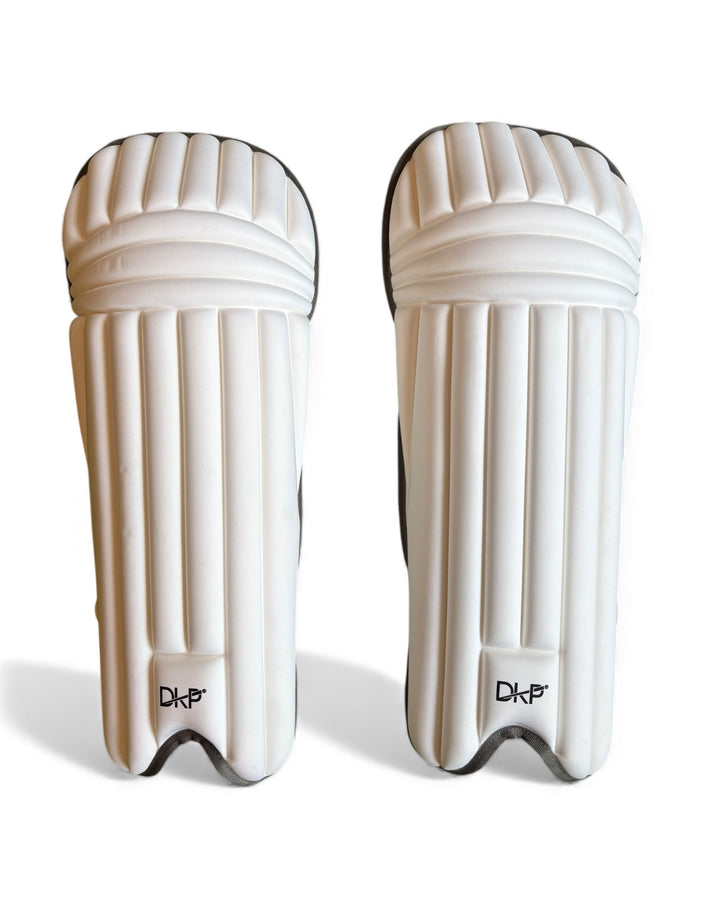 DKP Pro White Moulded Two Strap Cricket Batting Pads