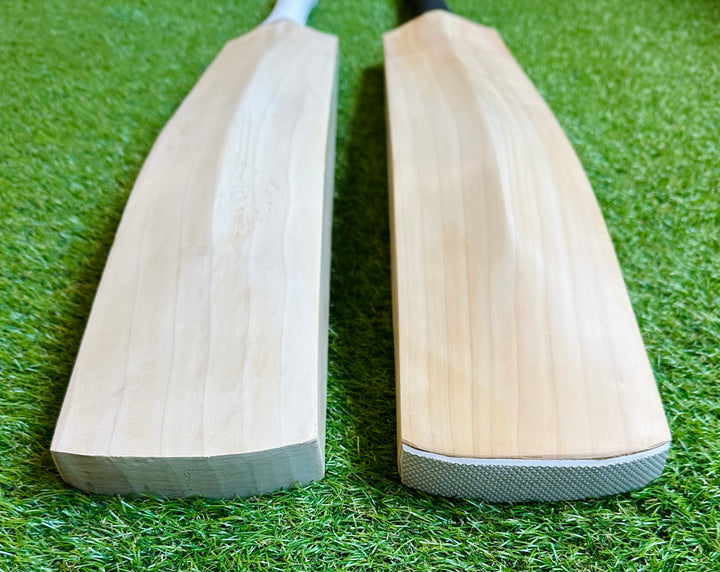 Plain Grade 1 English Willow Cricket Bat | Long Blade | Pro Shape