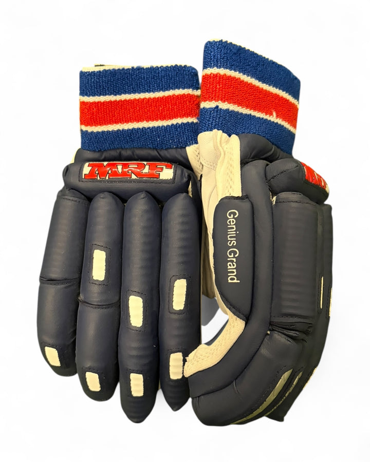 MRF Grand Edition Navy Batting Gloves | Left Hand
