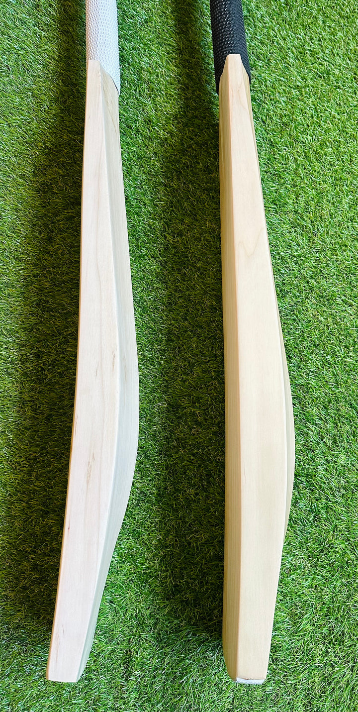 Plain Grade 1 English Willow Cricket Bat | Long Blade | Pro Shape