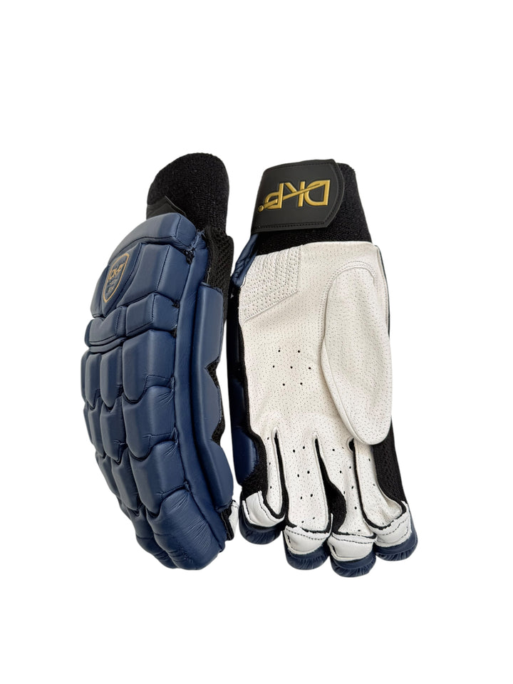 DKP Limited Edition Black and Navy Cricket Batting Gloves