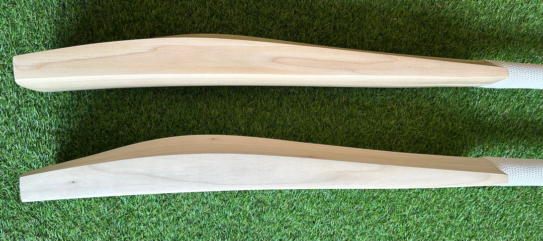 Plain Grade 1+ English Willow Cricket Bat | Long Handle