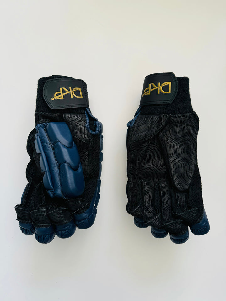 DKP Limited Edition Black and Navy Cricket Batting Gloves