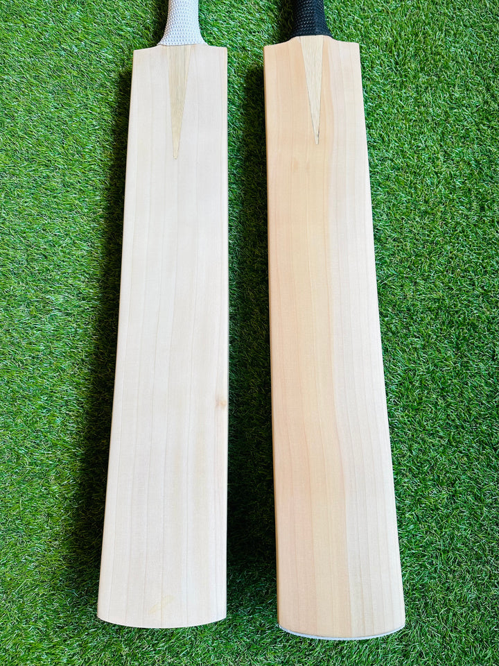 Plain Grade 1 English Willow Cricket Bat | Long Blade | Pro Shape