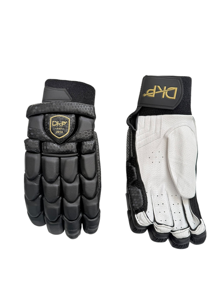 DKP Limited Edition Black and Navy Cricket Batting Gloves