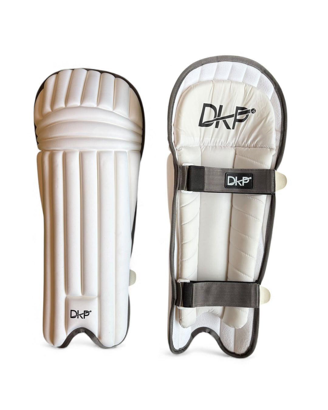 DKP Pro White Moulded Two Strap Cricket Batting Pads