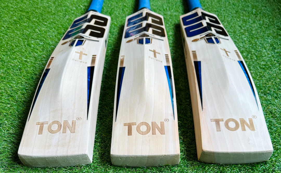 SS TON Players 2000 Blue Edition Cricket Bat | 40mm Edges