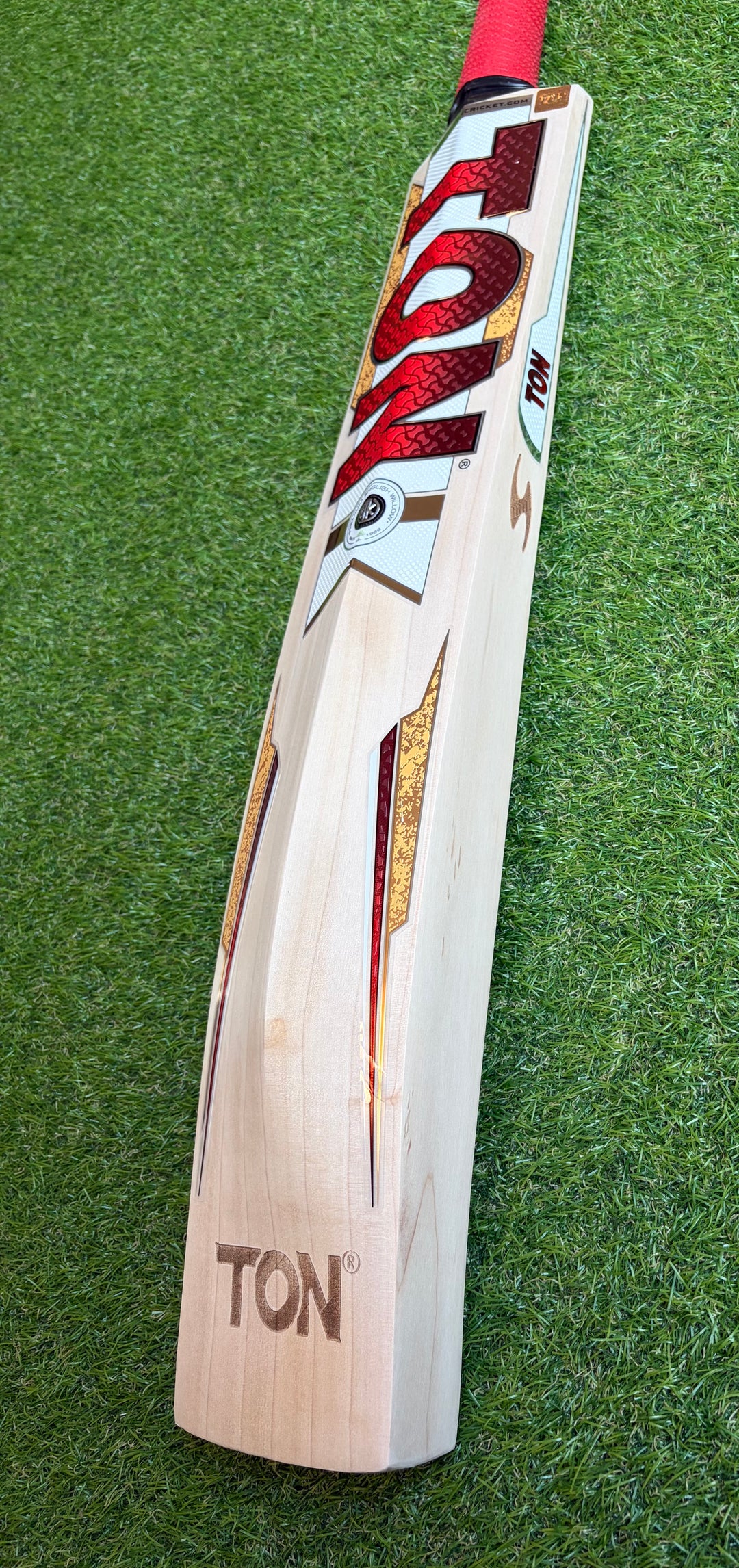 TON Gold Edition Cricket Bat | Long Blade | 40mm Edges