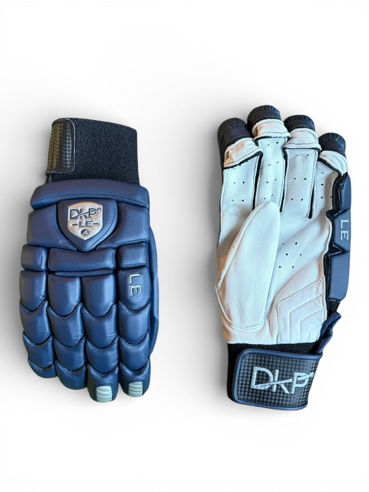 DKP Limited Edition Black and Navy Cricket Batting Gloves | New Model