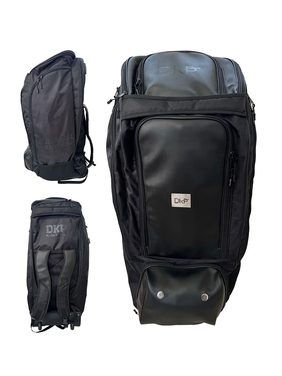 DKP Black Edition Wheelie Duffle Bag DKP Cricket