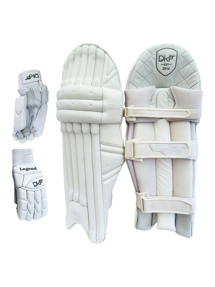 DKP Limited Edition Cricket Batting Pads and Gloves Bundle