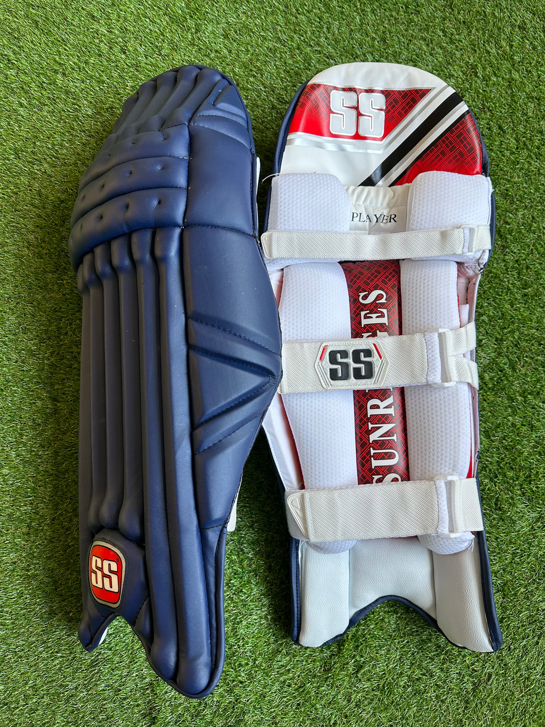 SS Ton Players Navy Batting Cricket Pads