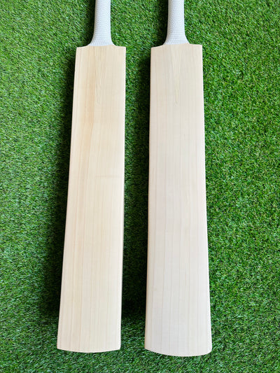 Plain Grade 1 English Willow Cricket Bat | Long Blade | Pro Shape