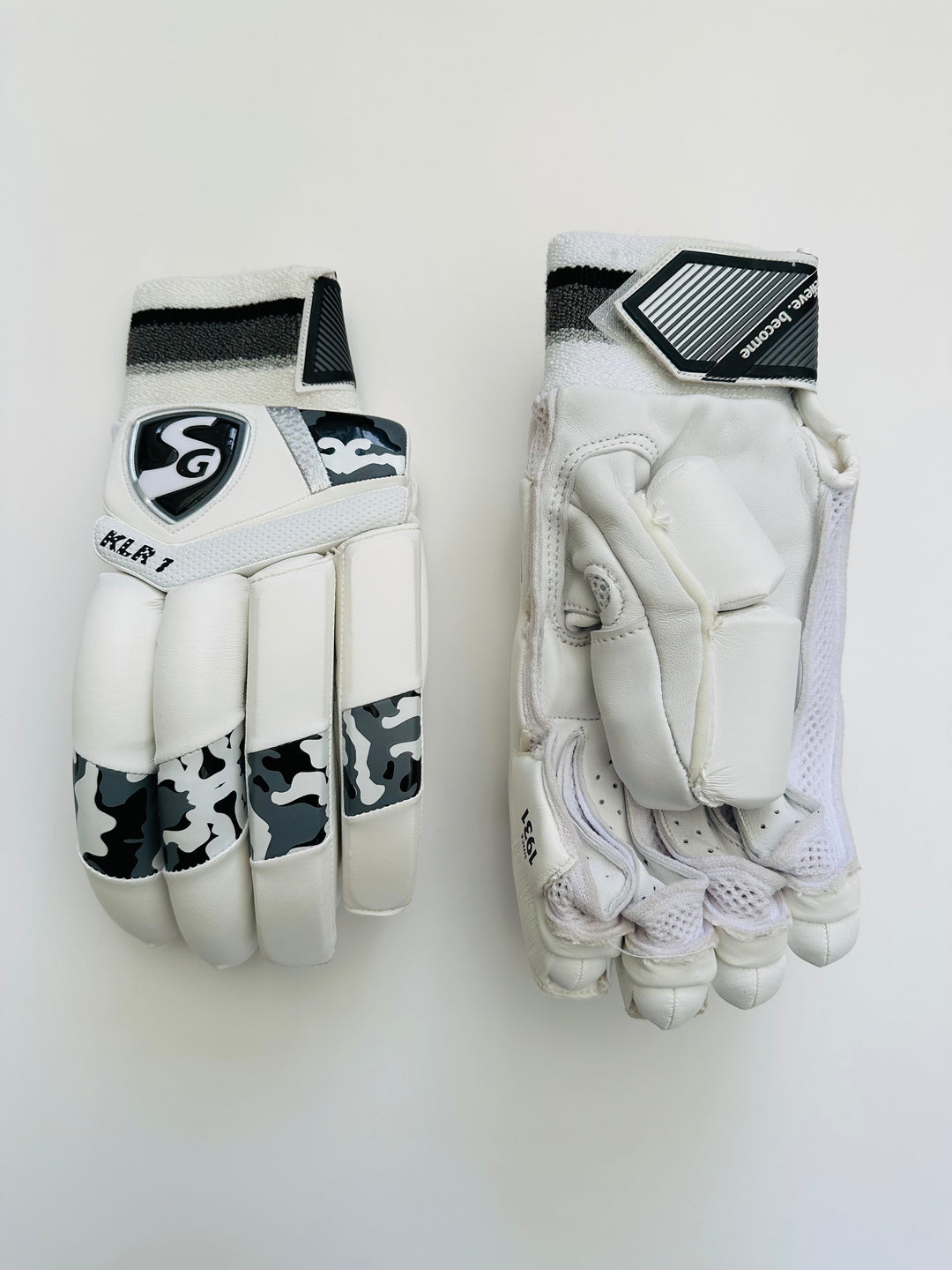 SG KLR 1 Camo Black Cricket Batting Gloves As used by KL Rahul