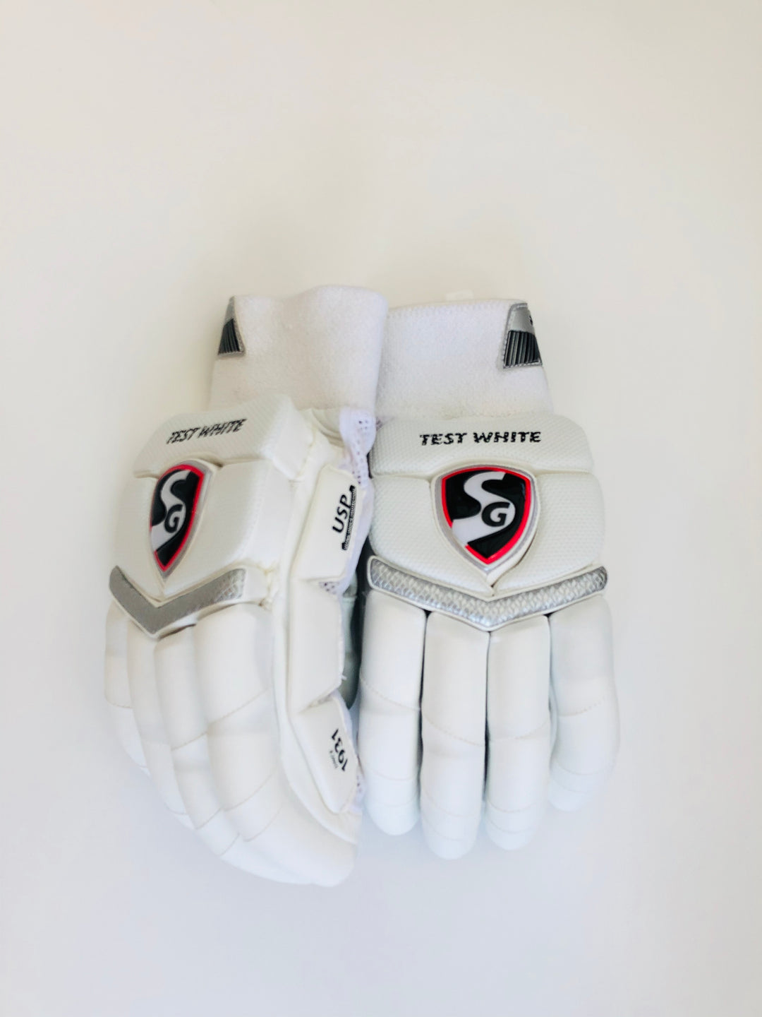 SG Test White Cricket Batting Gloves - DKP Cricket Online