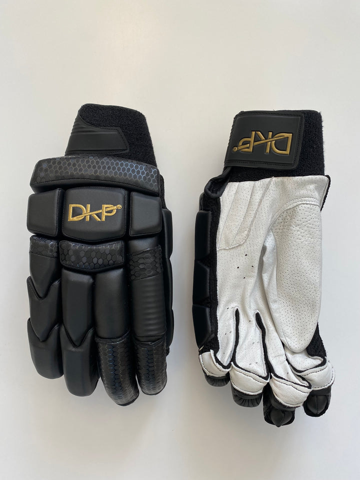 DKP Pro Black and Navy Cricket Batting Gloves