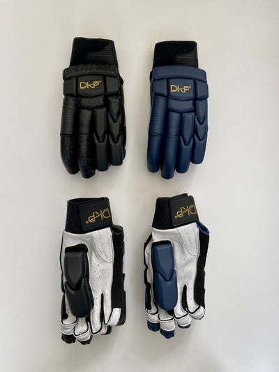 DKP Pro Black and Navy Cricket Batting Gloves