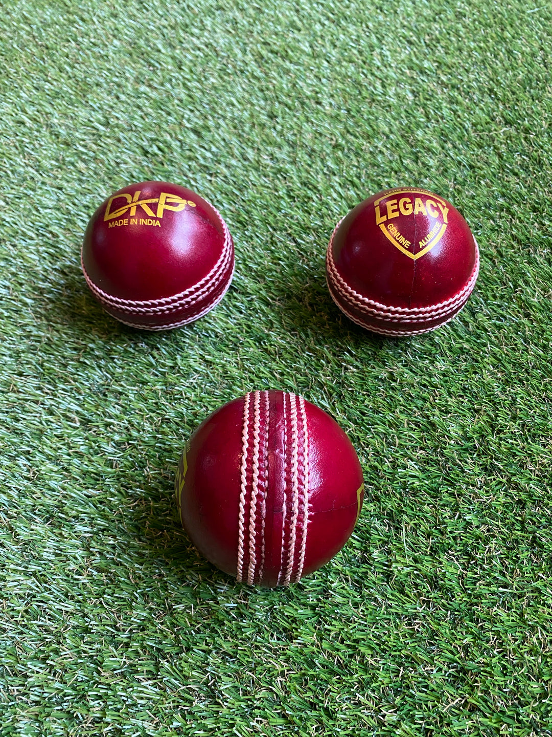 DKP Legacy Cricket Ball (Pack of 1, 3, 6, 12) | Red, White and Pink