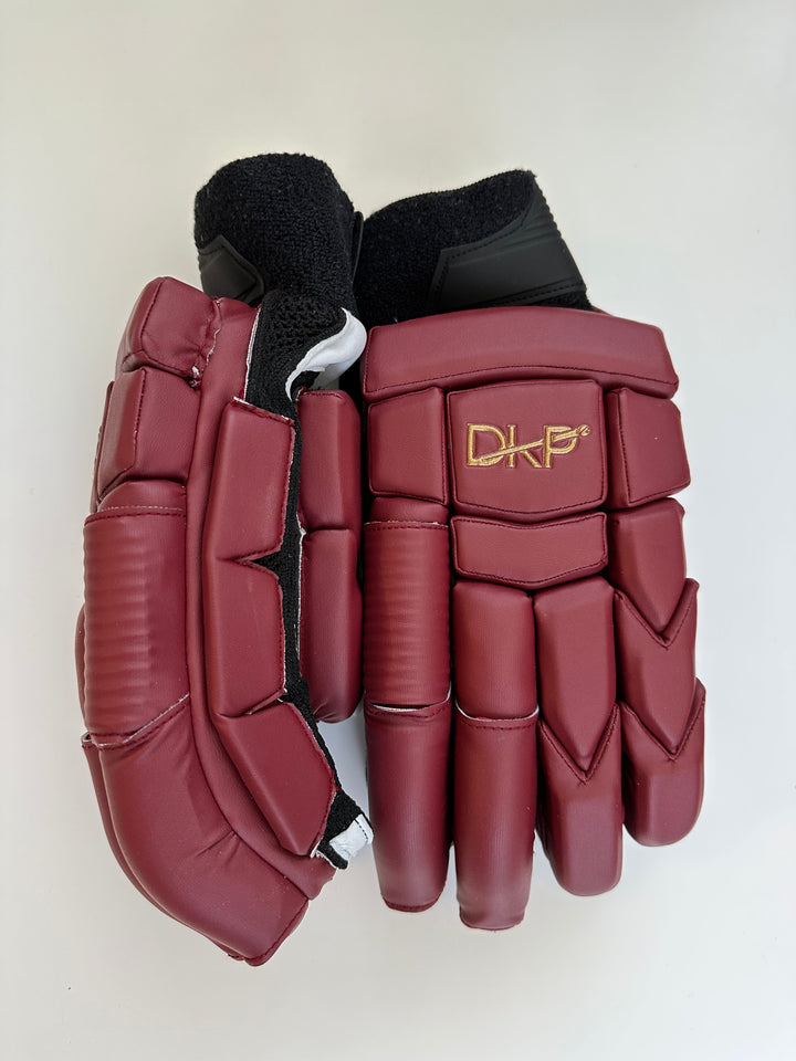 DKP Pro Maroon Cricket Batting Gloves