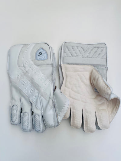 SG Hilite Wicket Keeping Cricket Gloves | All White